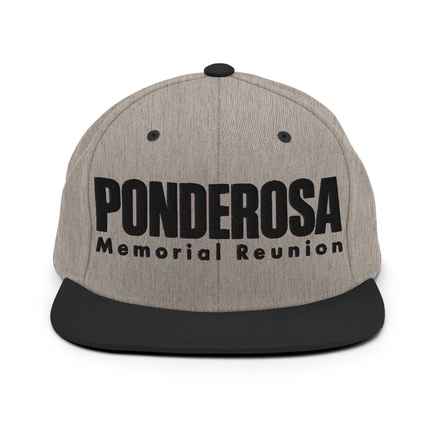 Snapback Hat | ponderosa reunion | Memorial Logo