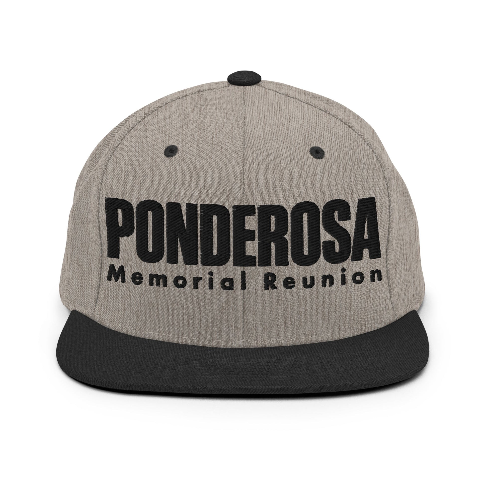 Snapback Hat | ponderosa reunion | Memorial Logo
