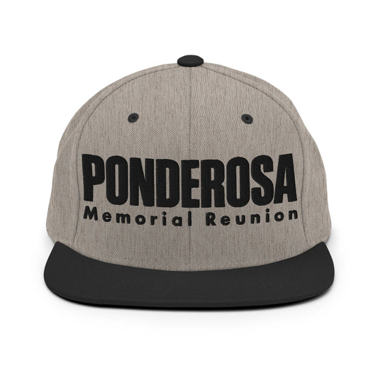Snapback Hat | ponderosa reunion | Memorial Logo
