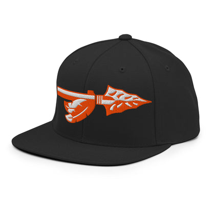 Snapback Hat | Powhatan lacrosse | Arrowhead Logo