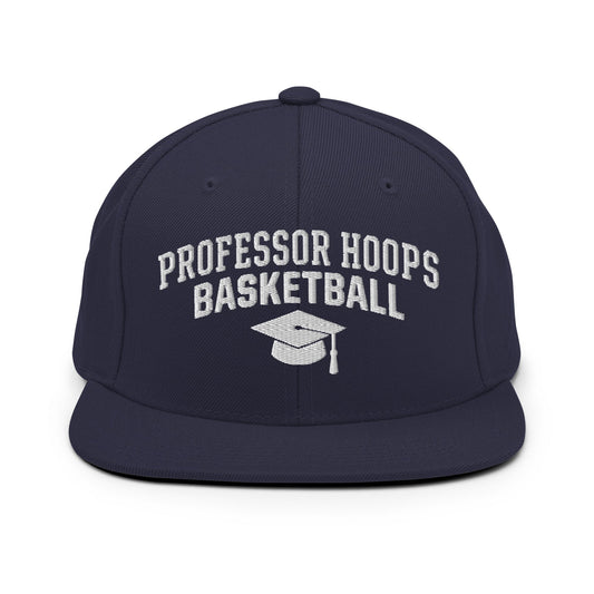 Snapback Hat | Professor Hoops Basketball | Modern Script Logo