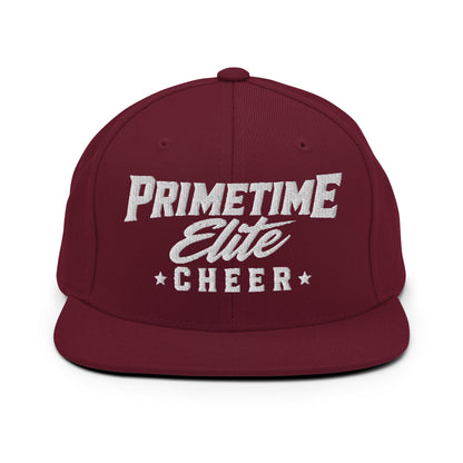 Snapback Hat | PTE Bulldog Cheer | Script Logo