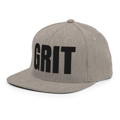 Snapback Hat | Pure Grit Softball | Black Logo