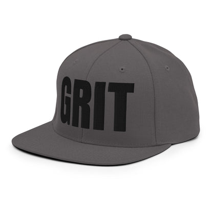 Snapback Hat | Pure Grit Softball | Black Logo