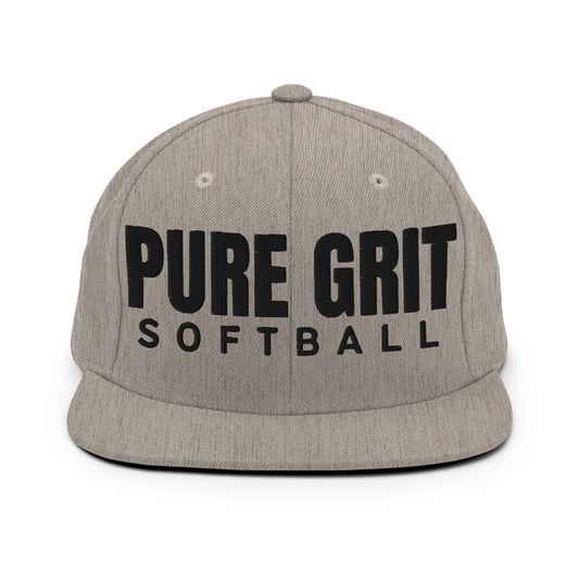 Snapback Hat | Pure Grit Softball | Main Logo