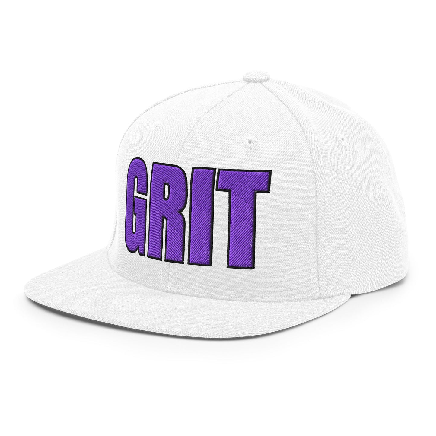 Snapback Hat | Pure Grit Softball | Purple Logo