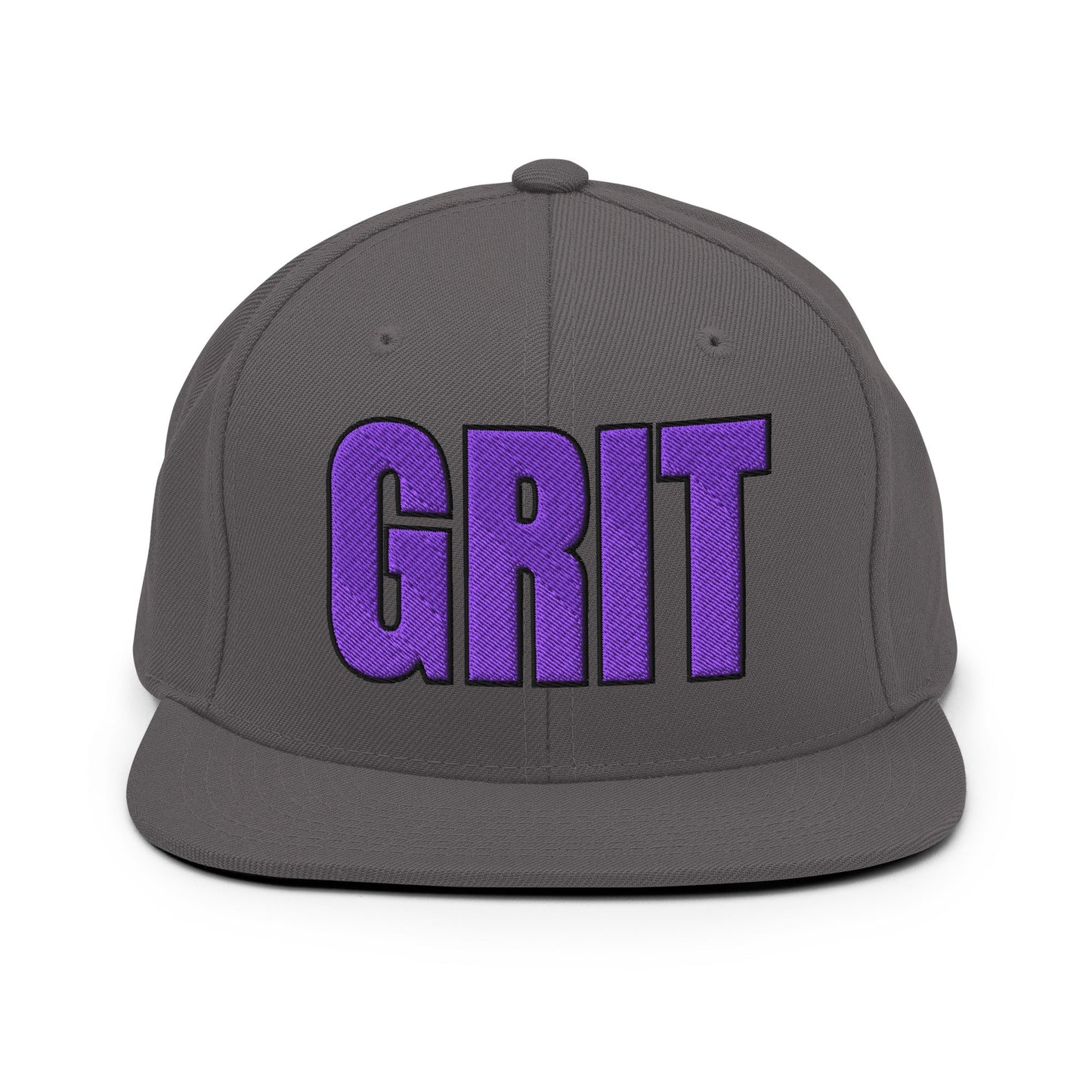 Snapback Hat | Pure Grit Softball | Purple Logo