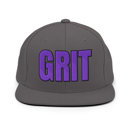 Snapback Hat | Pure Grit Softball | Purple Logo