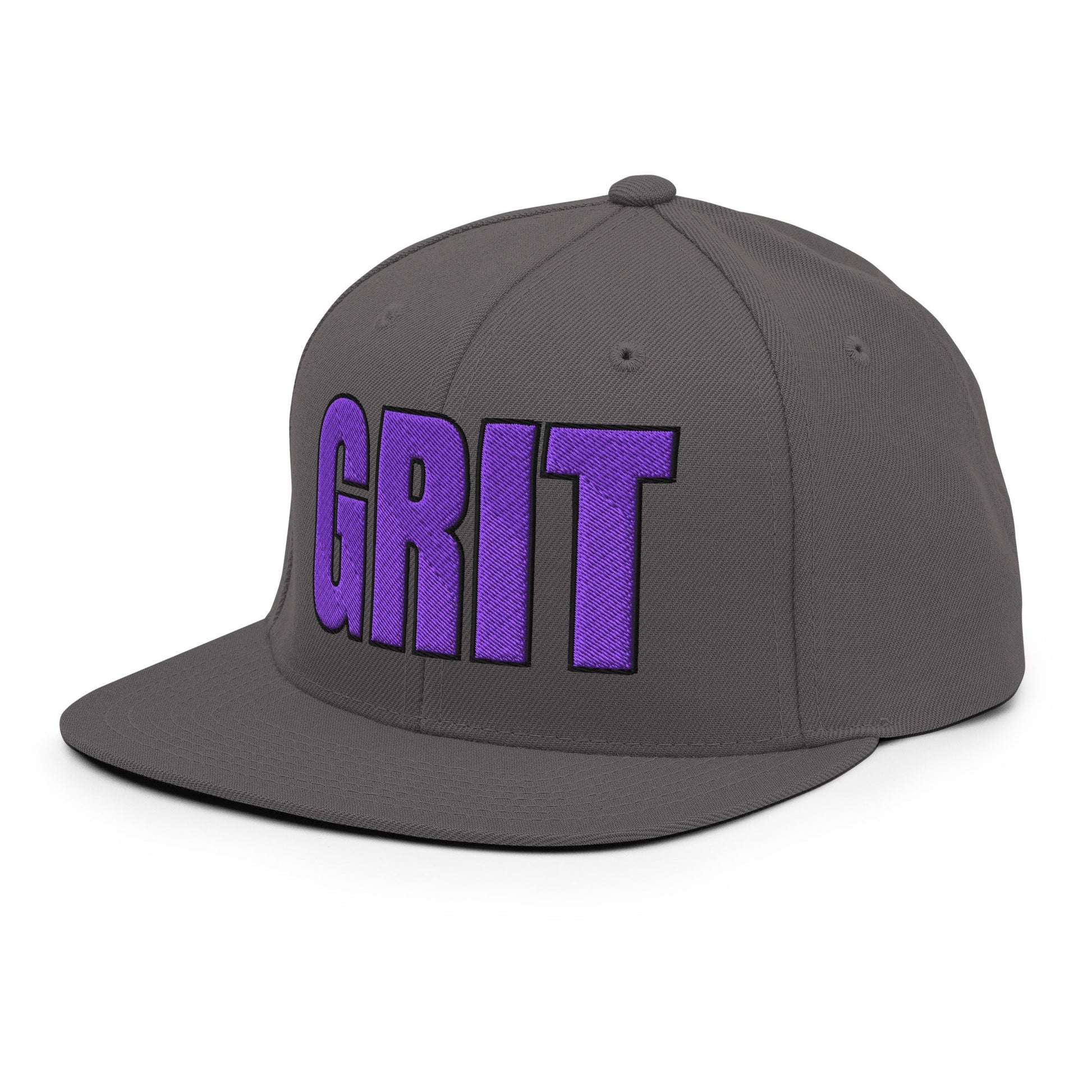 Snapback Hat | Pure Grit Softball | Purple Logo