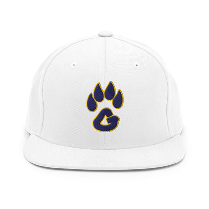 Snapback Hat | Rutherford County Grizzlies Football | Paw Print Logo