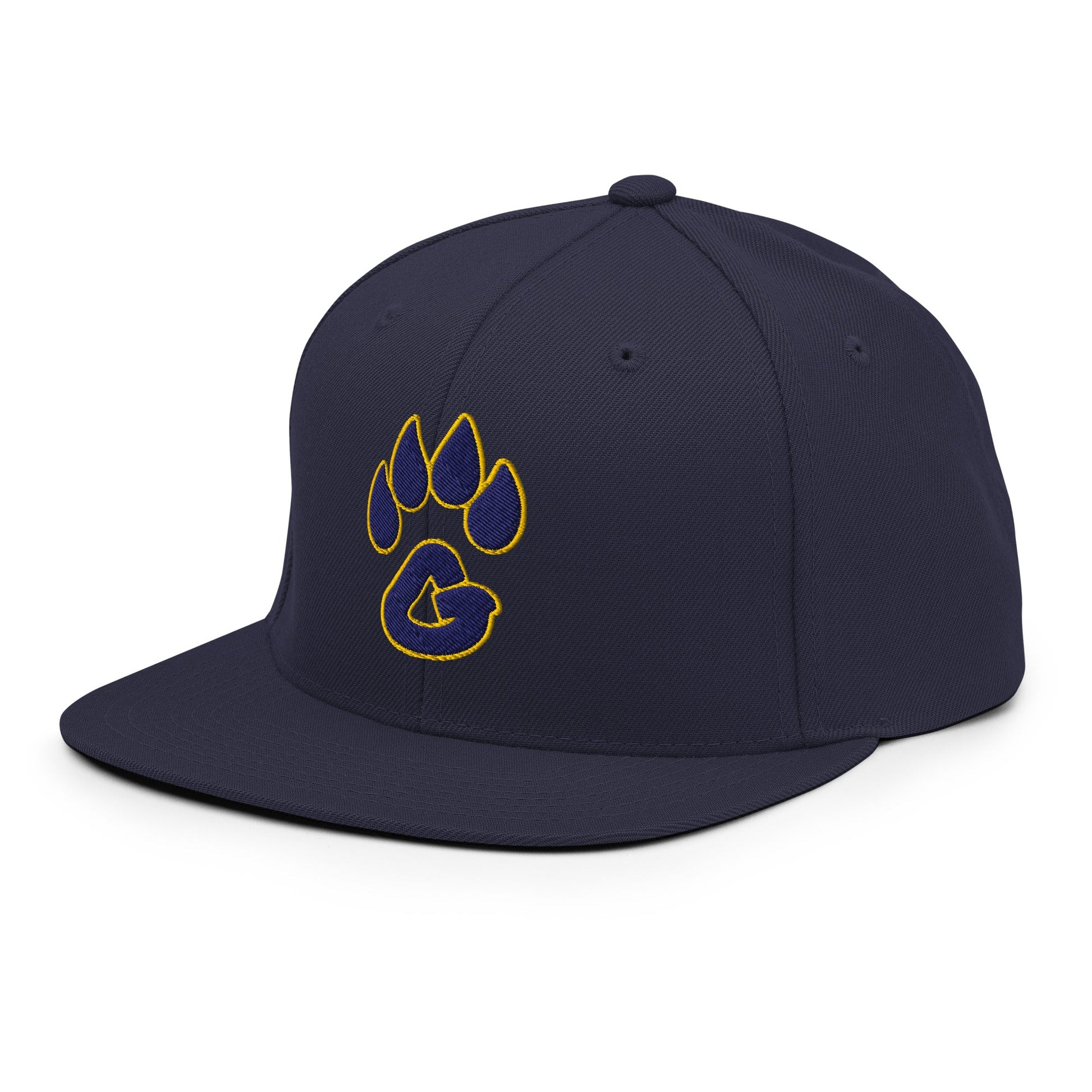Snapback Hat | Rutherford County Grizzlies Football | Paw Print Logo