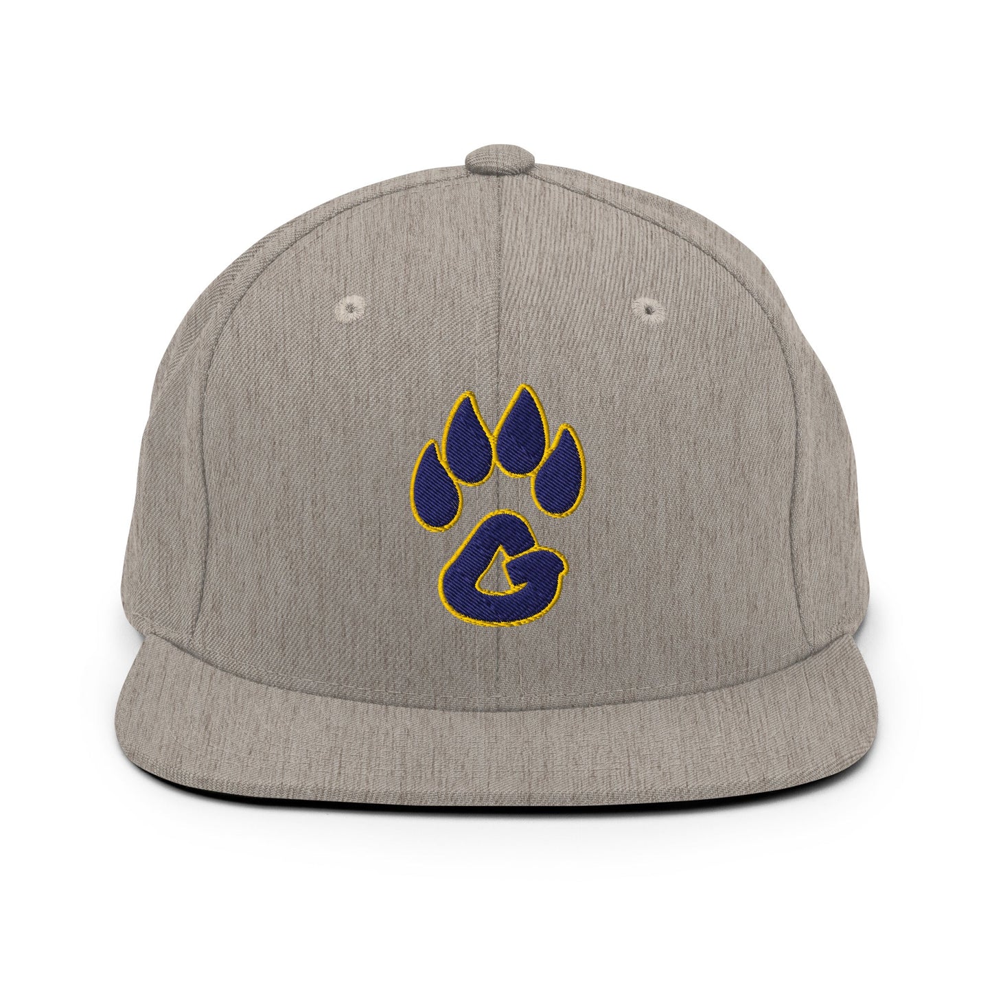 Snapback Hat | Rutherford County Grizzlies Football | Paw Print Logo