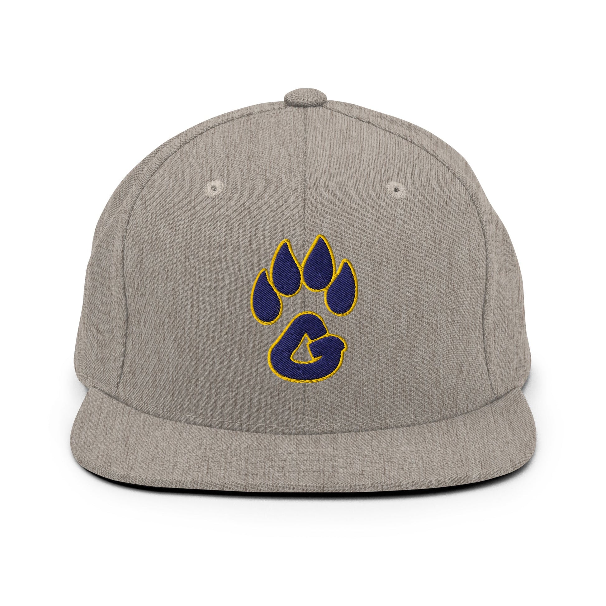 Snapback Hat | Rutherford County Grizzlies Football | Paw Print Logo
