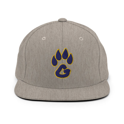 Snapback Hat | Rutherford County Grizzlies Football | Paw Print Logo