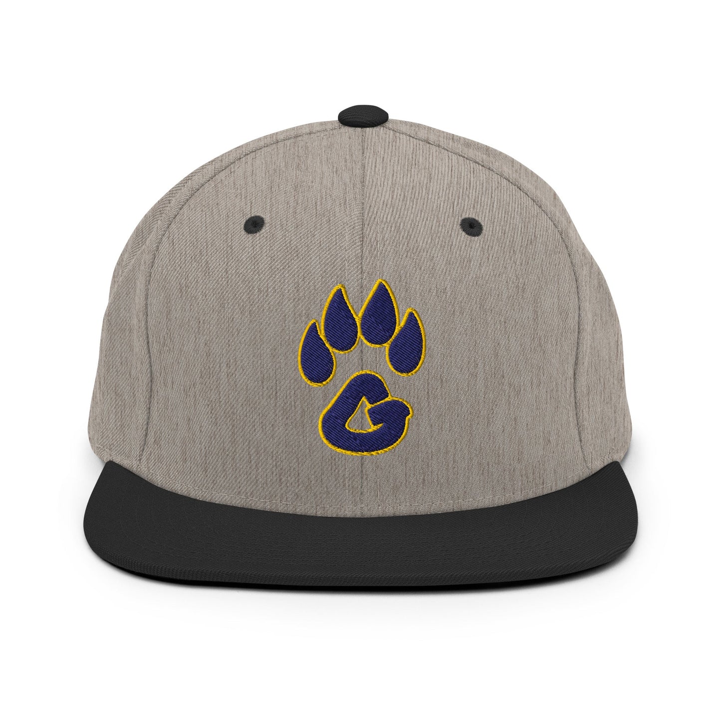 Snapback Hat | Rutherford County Grizzlies Football | Paw Print Logo