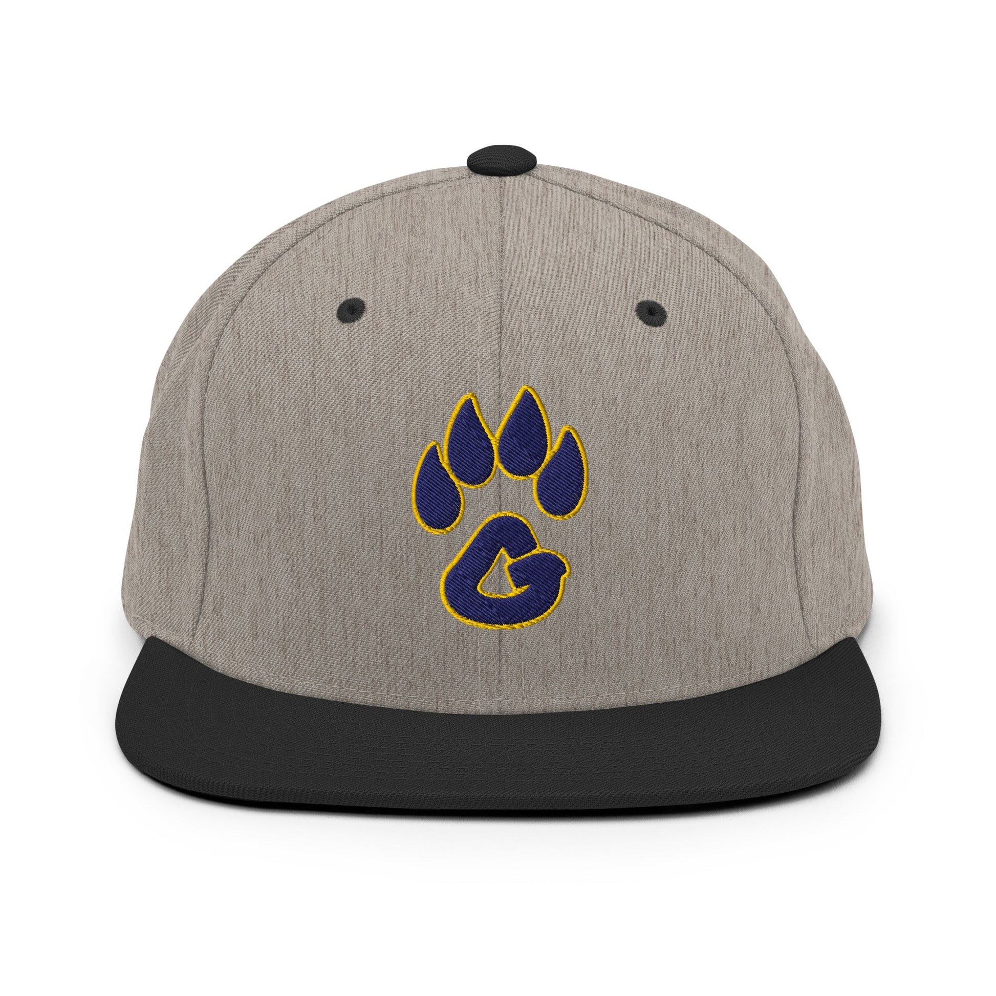 Snapback Hat | Rutherford County Grizzlies Football | Paw Print Logo