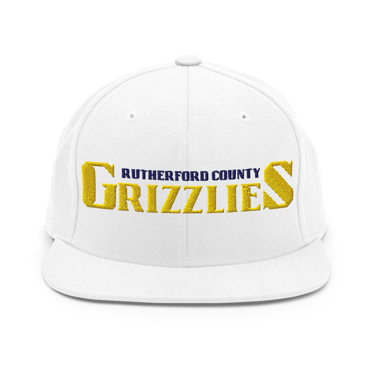 Snapback Hat | Rutherford County Grizzlies Football | Script Logo