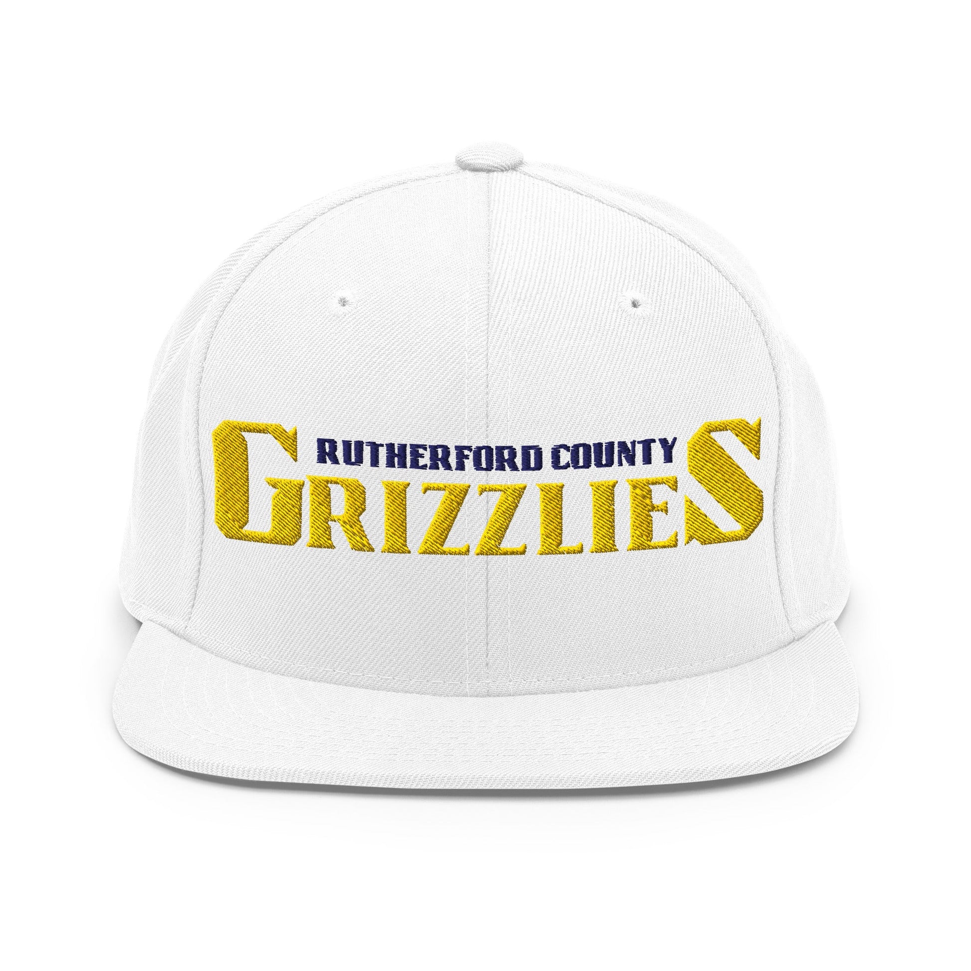 Snapback Hat | Rutherford County Grizzlies Football | Script Logo
