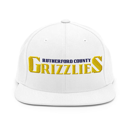 Snapback Hat | Rutherford County Grizzlies Football | Script Logo