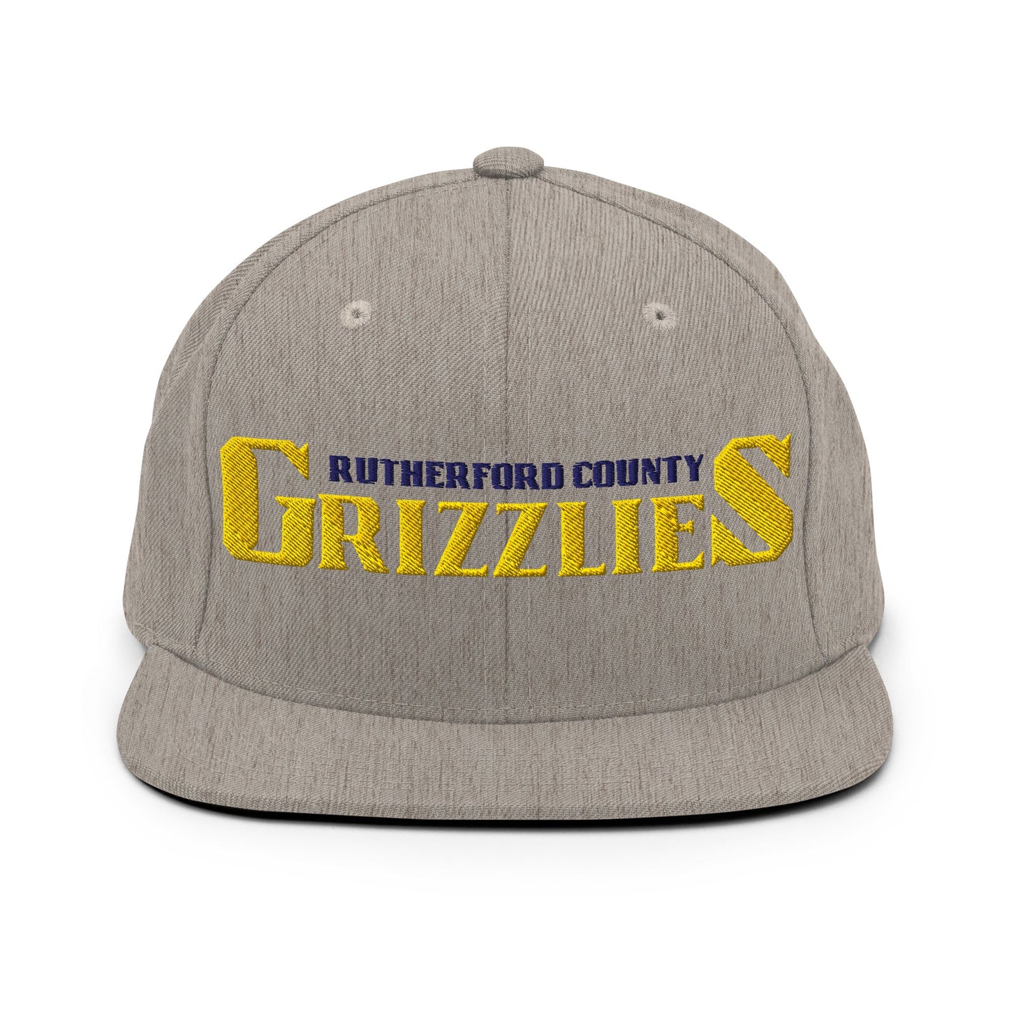 Snapback Hat | Rutherford County Grizzlies Football | Script Logo