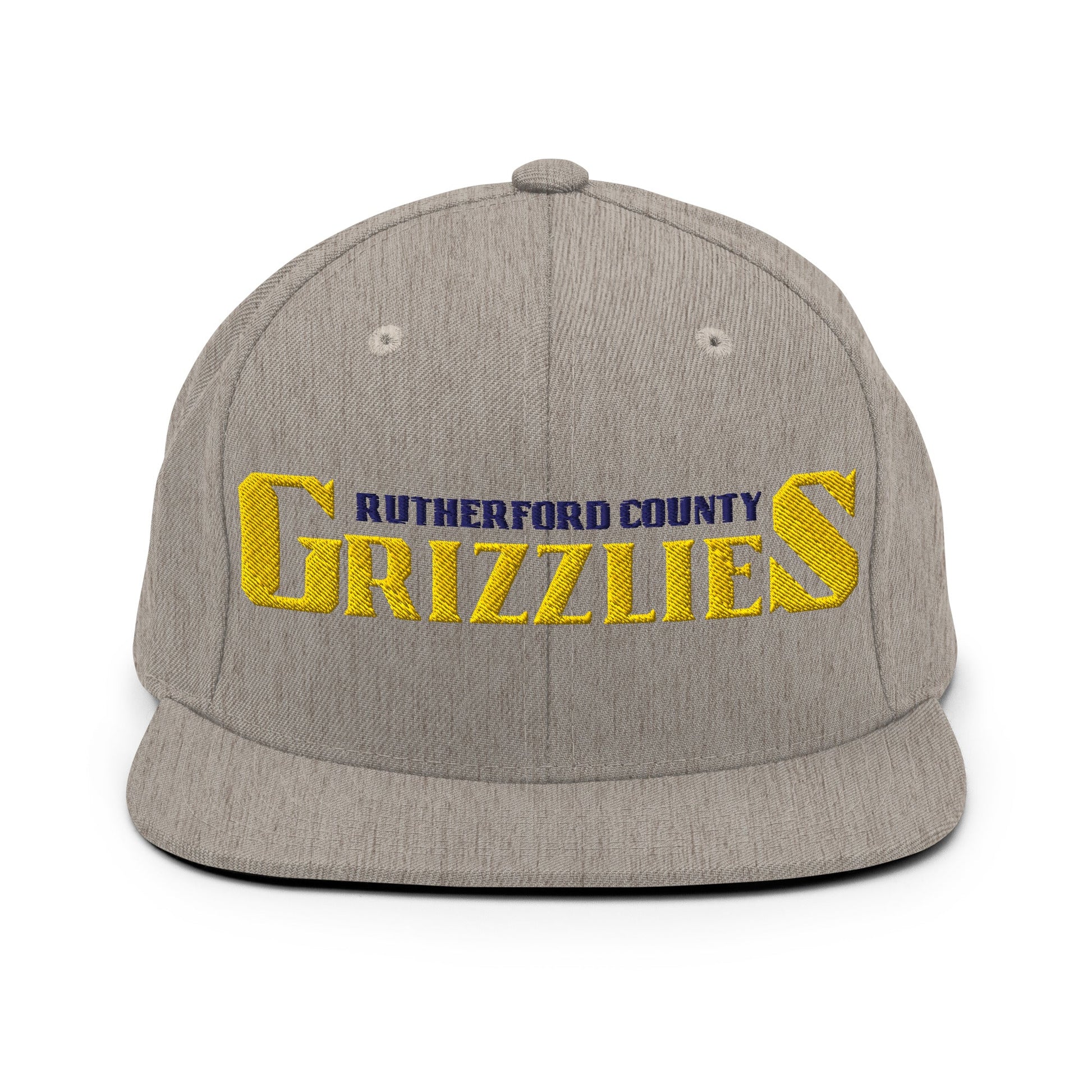 Snapback Hat | Rutherford County Grizzlies Football | Script Logo