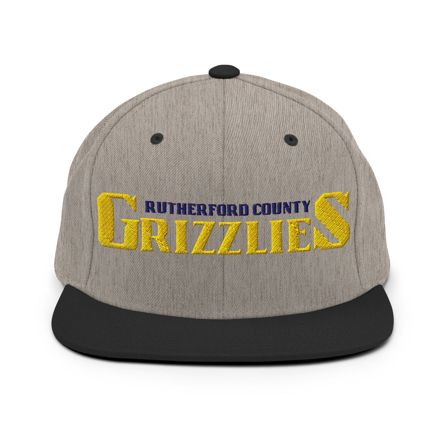 Snapback Hat | Rutherford County Grizzlies Football | Script Logo
