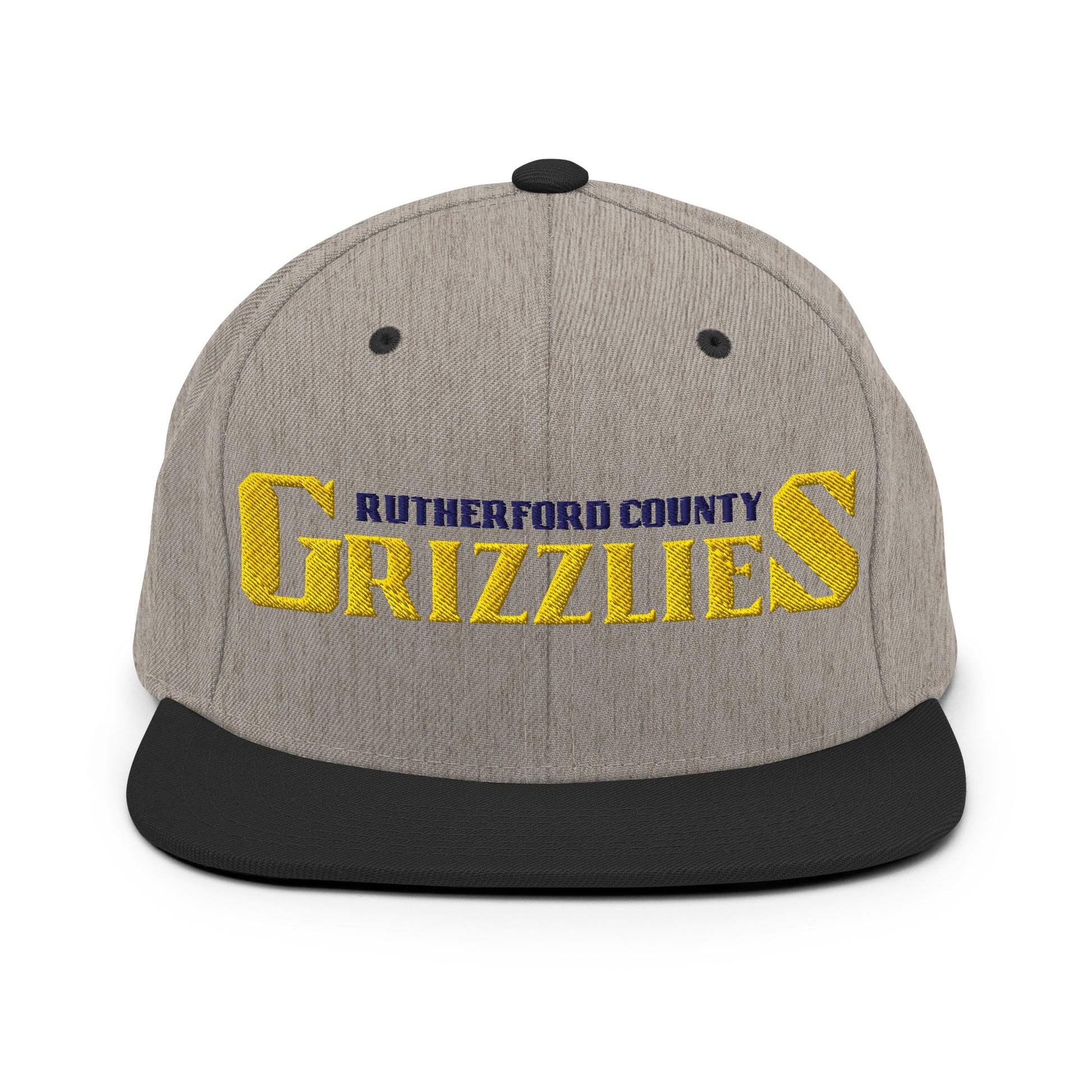 Snapback Hat | Rutherford County Grizzlies Football | Script Logo