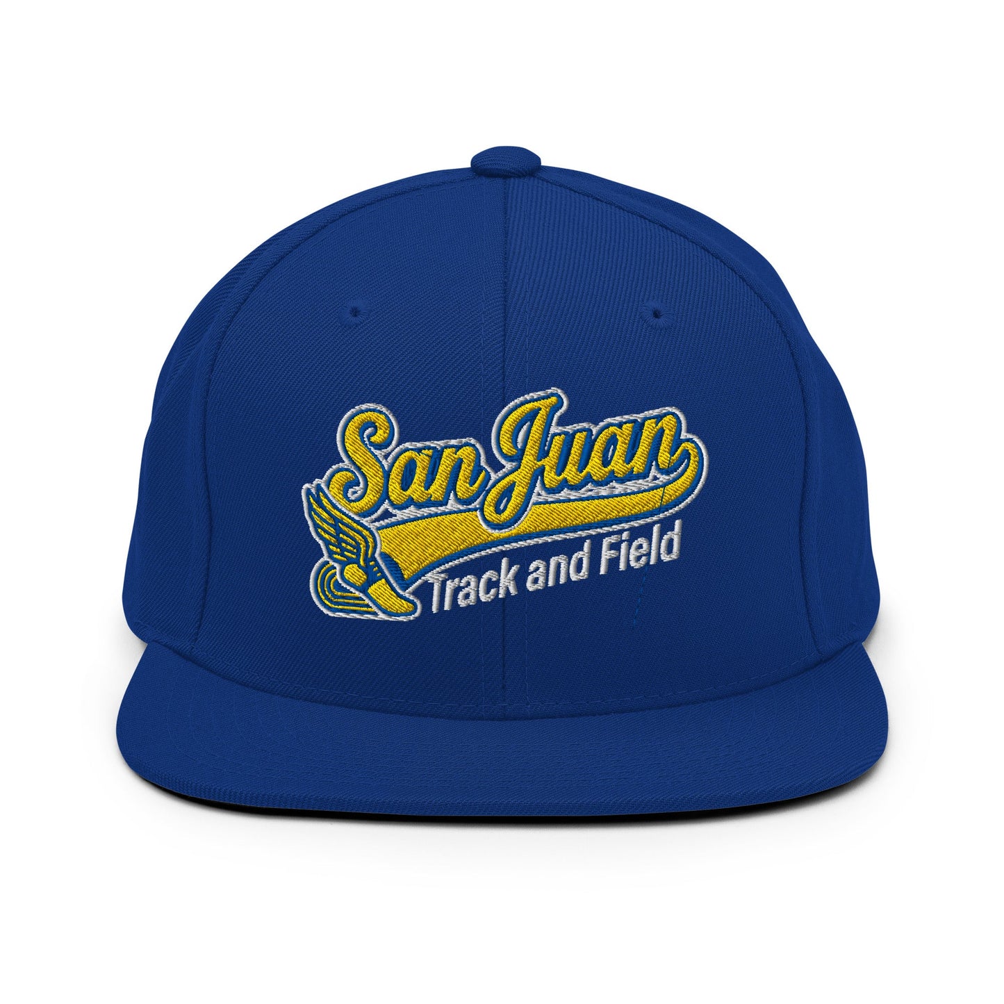 Snapback Hat | San Juan Track and Field | Script Logo