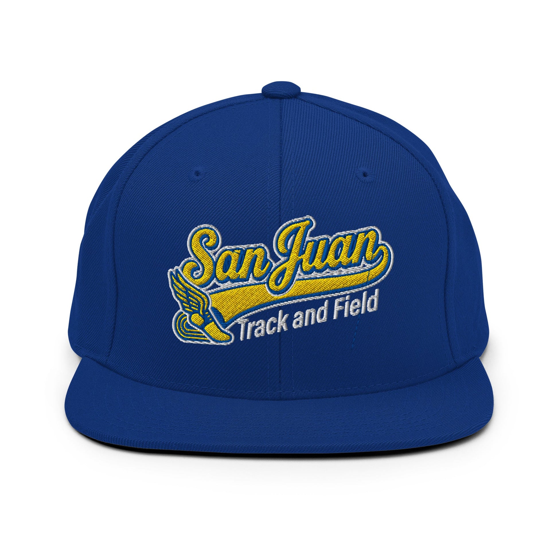 Snapback Hat | San Juan Track and Field | Script Logo