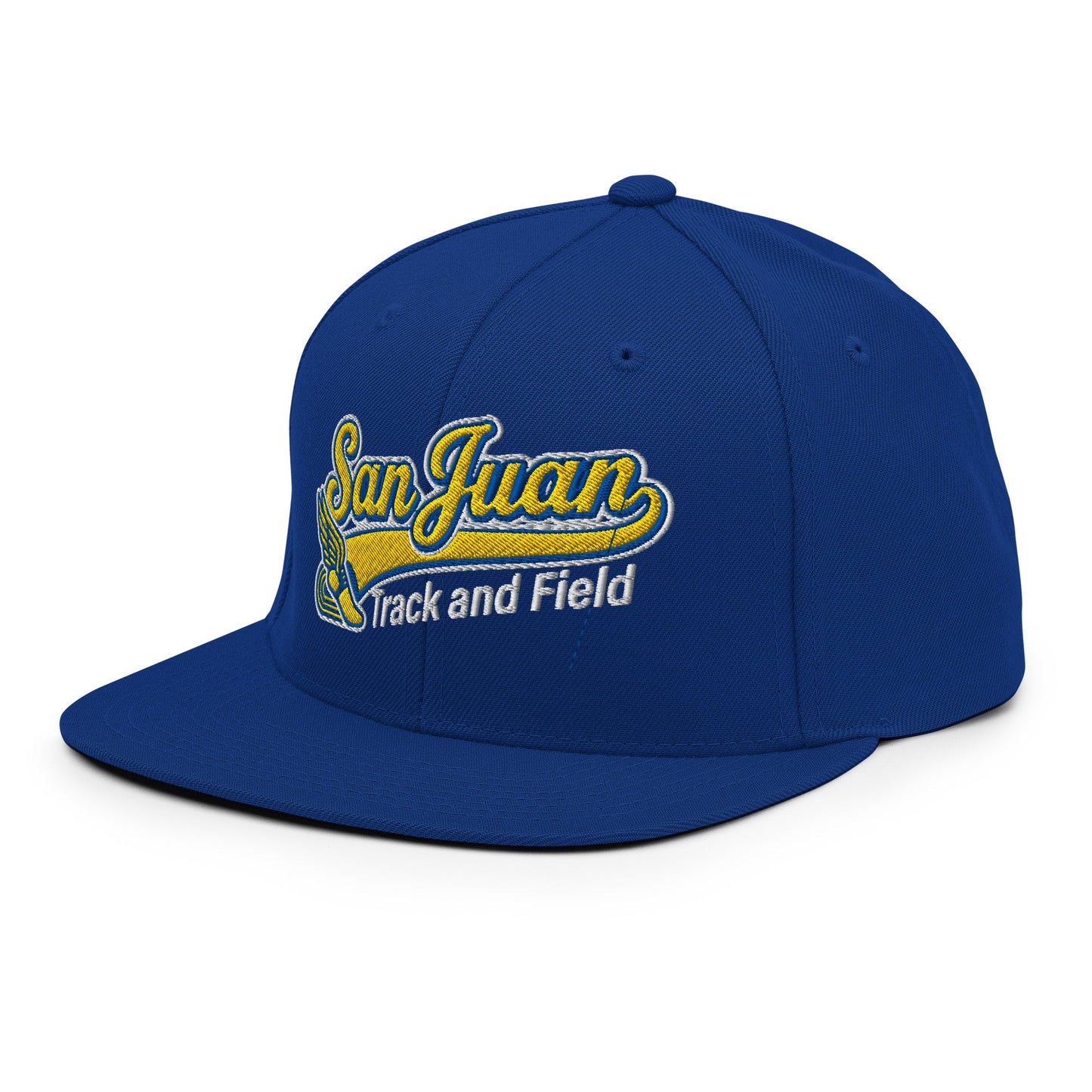 Snapback Hat | San Juan Track and Field | Script Logo