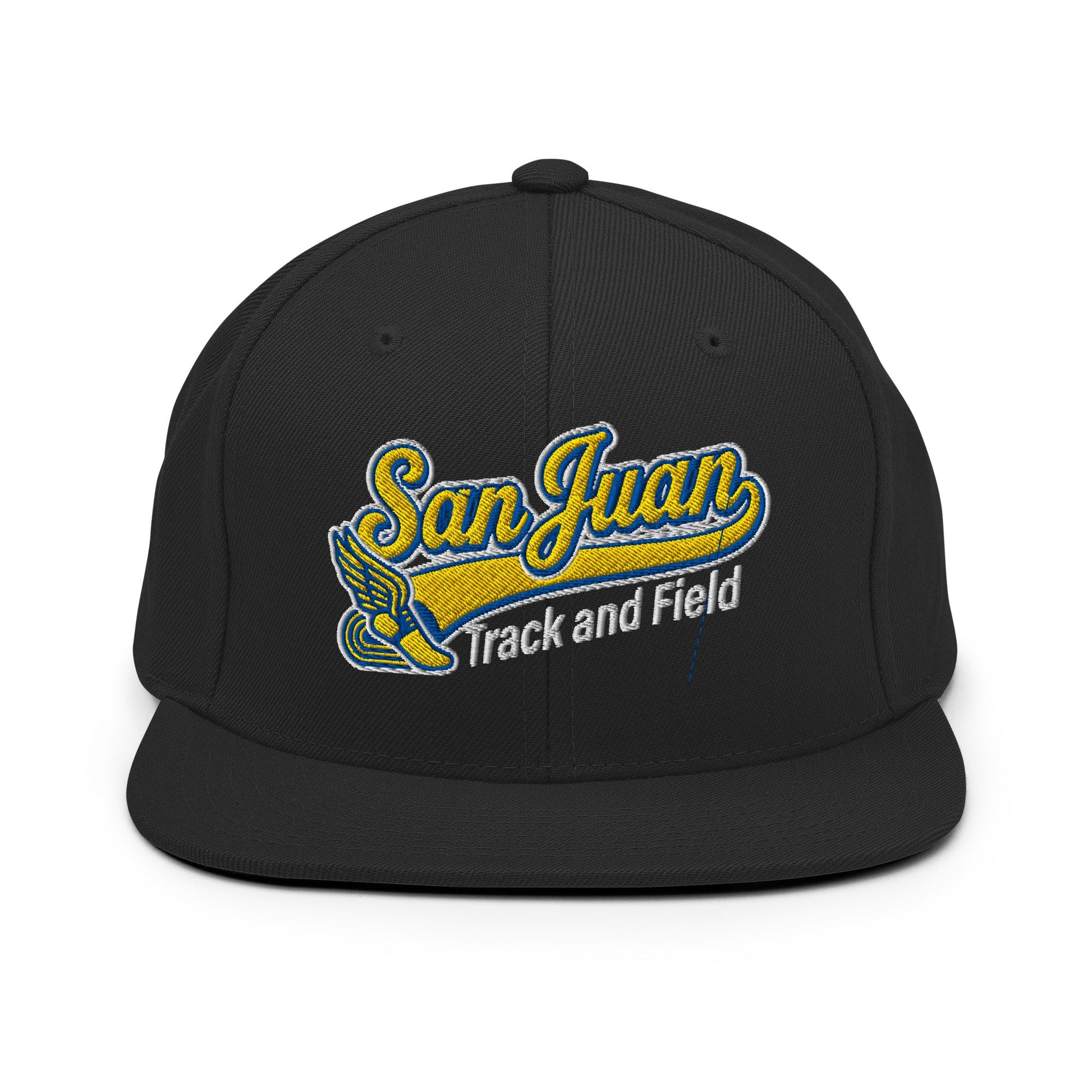 Snapback Hat | San Juan Track and Field | Script Logo