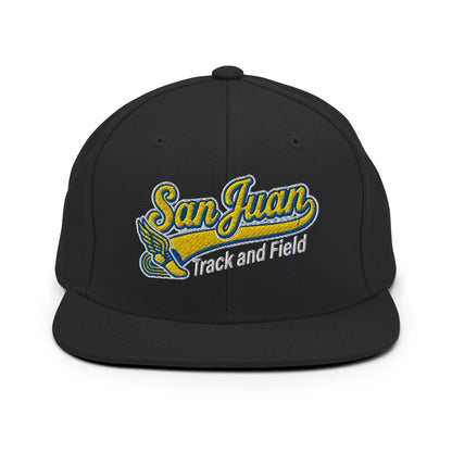 Snapback Hat | San Juan Track and Field | Script Logo