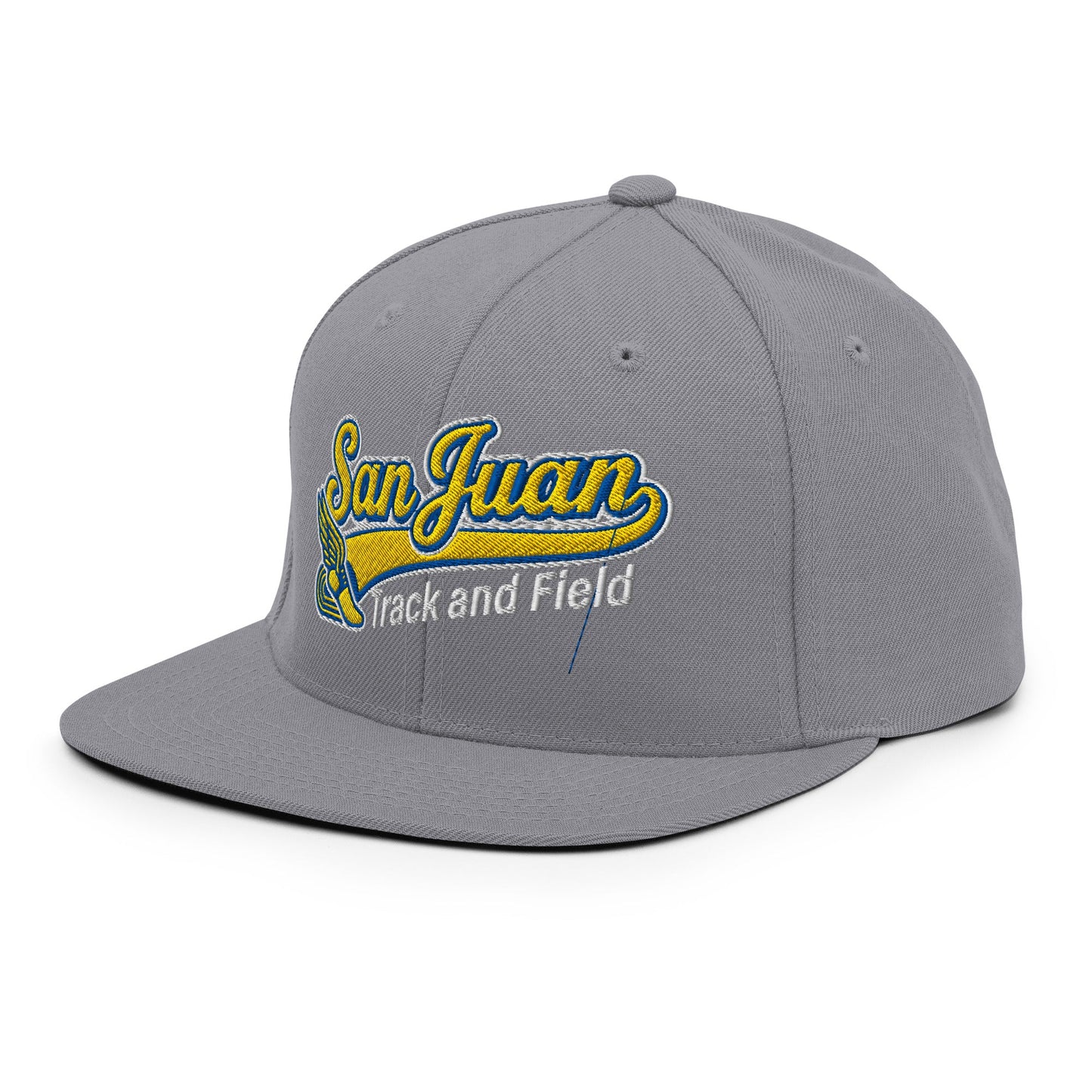 Snapback Hat | San Juan Track and Field | Script Logo