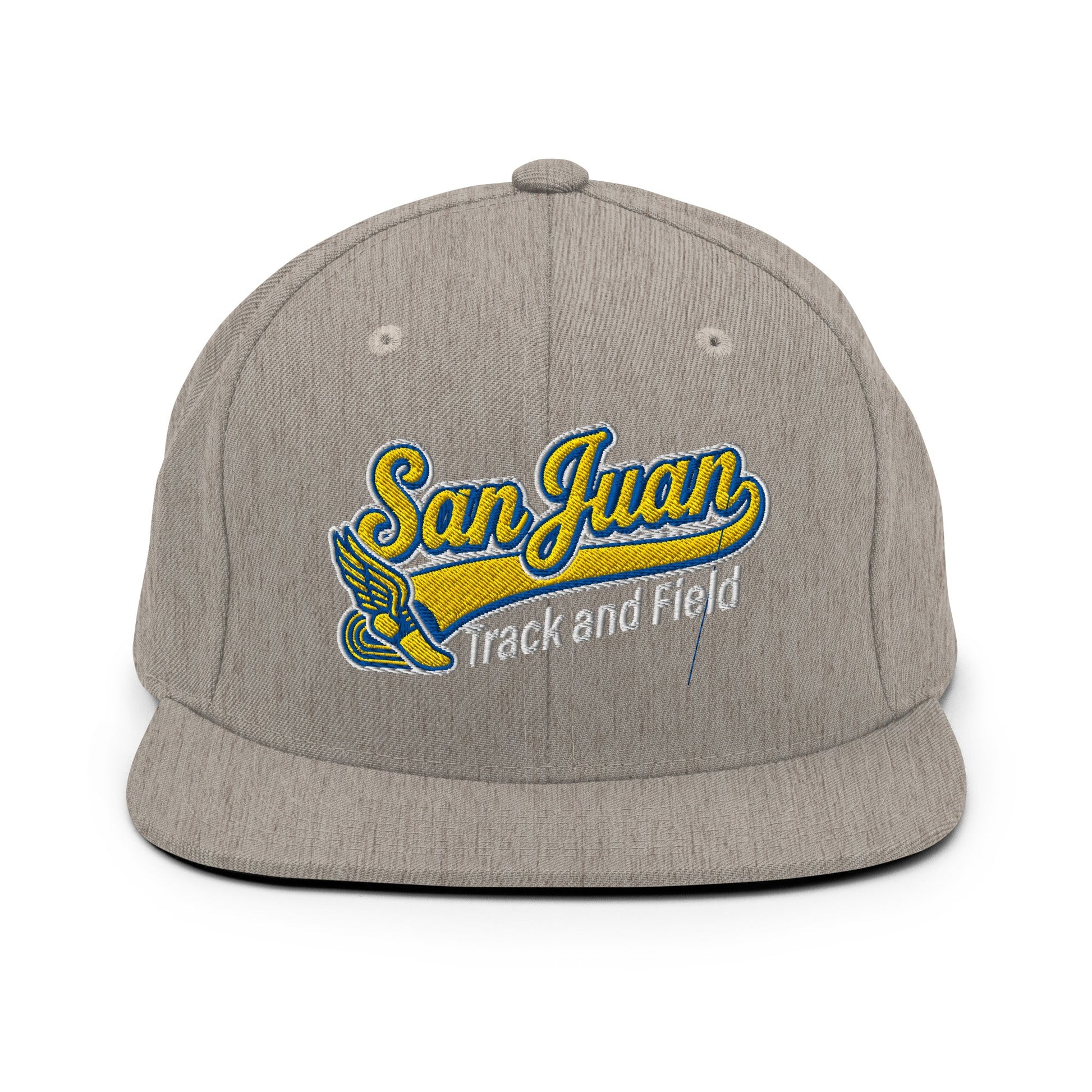 Snapback Hat | San Juan Track and Field | Script Logo