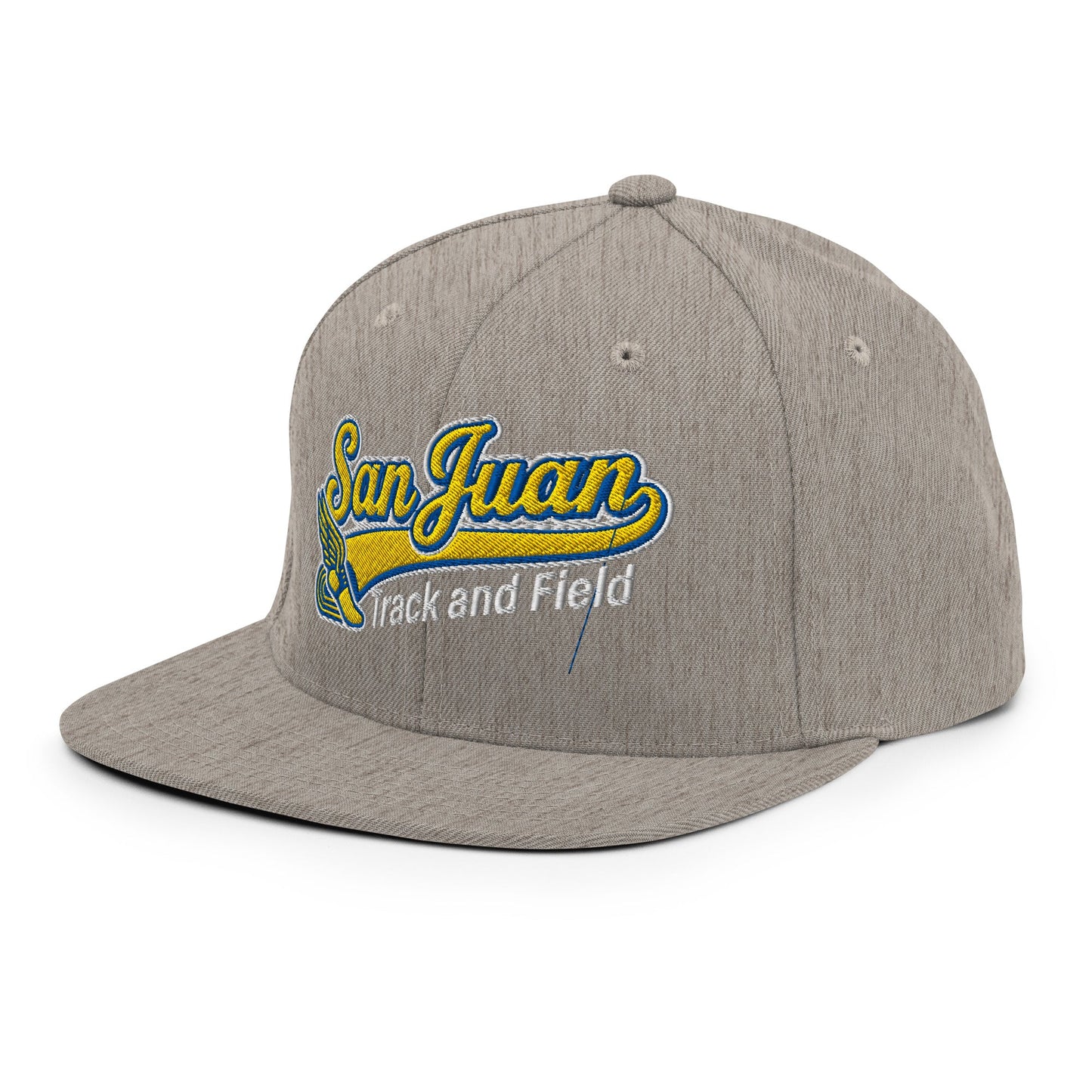 Snapback Hat | San Juan Track and Field | Script Logo