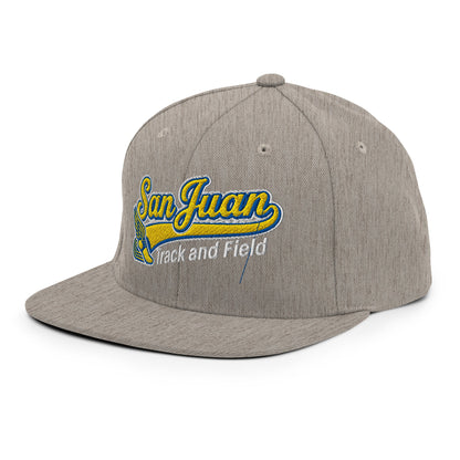Snapback Hat | San Juan Track and Field | Script Logo