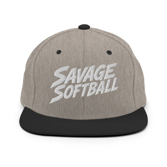 Snapback Hat | Savage Softball | Mascot Logo