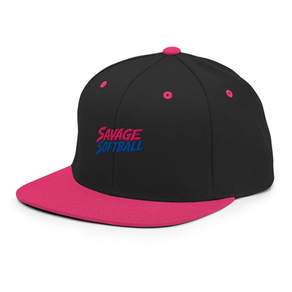 Snapback Hat | Savage Softball | Mascot Logo