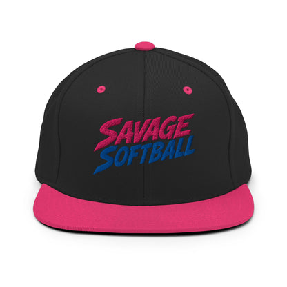 Snapback Hat | Savage Softball | Mascot Logo