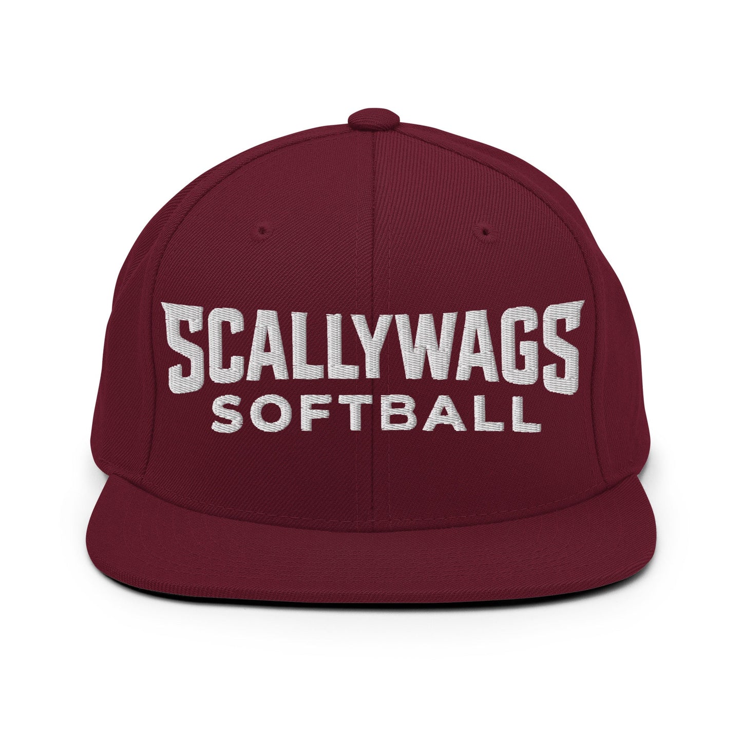 Snapback Hat | Scallywags Softball | Modern Script Logo