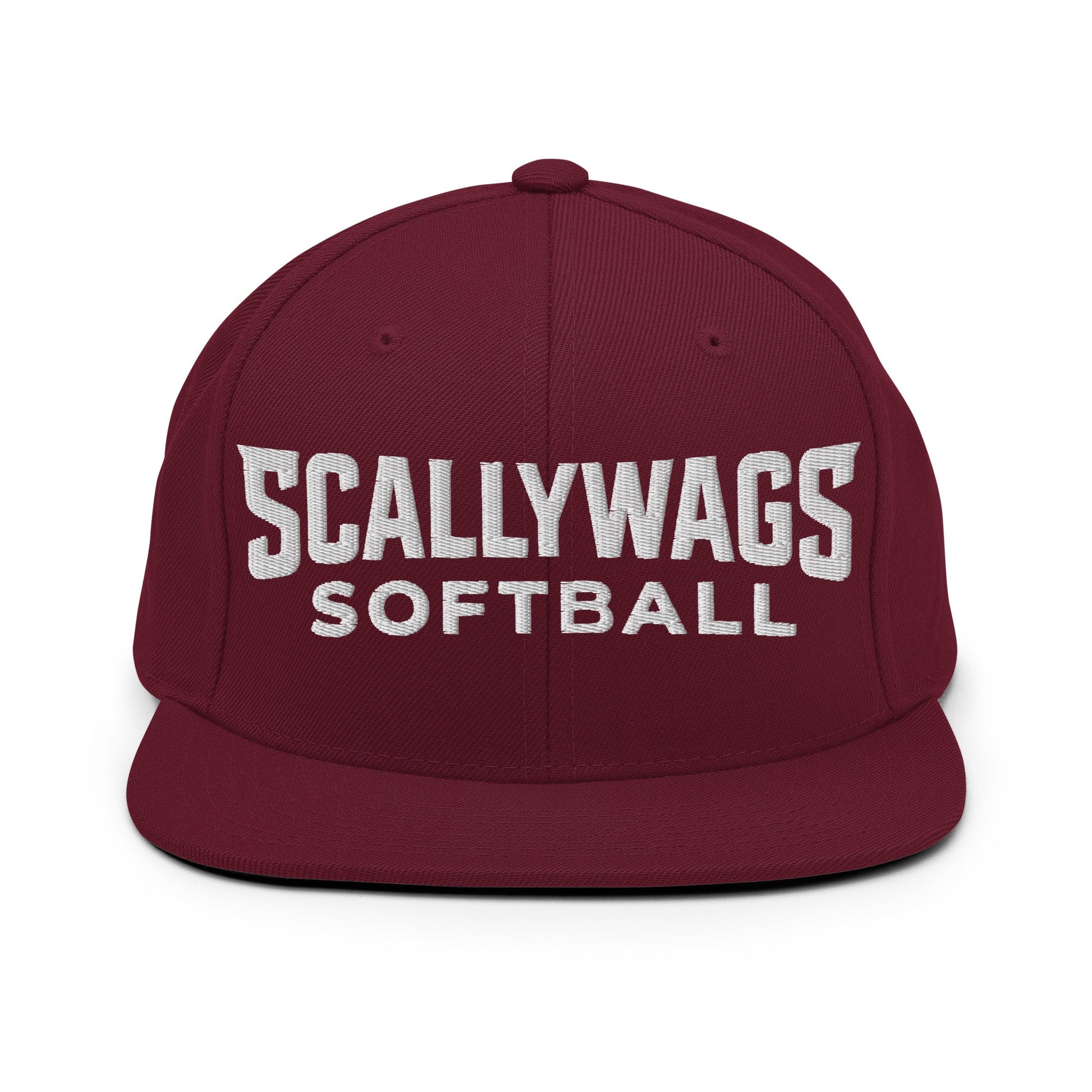 Snapback Hat | Scallywags Softball | Modern Script Logo