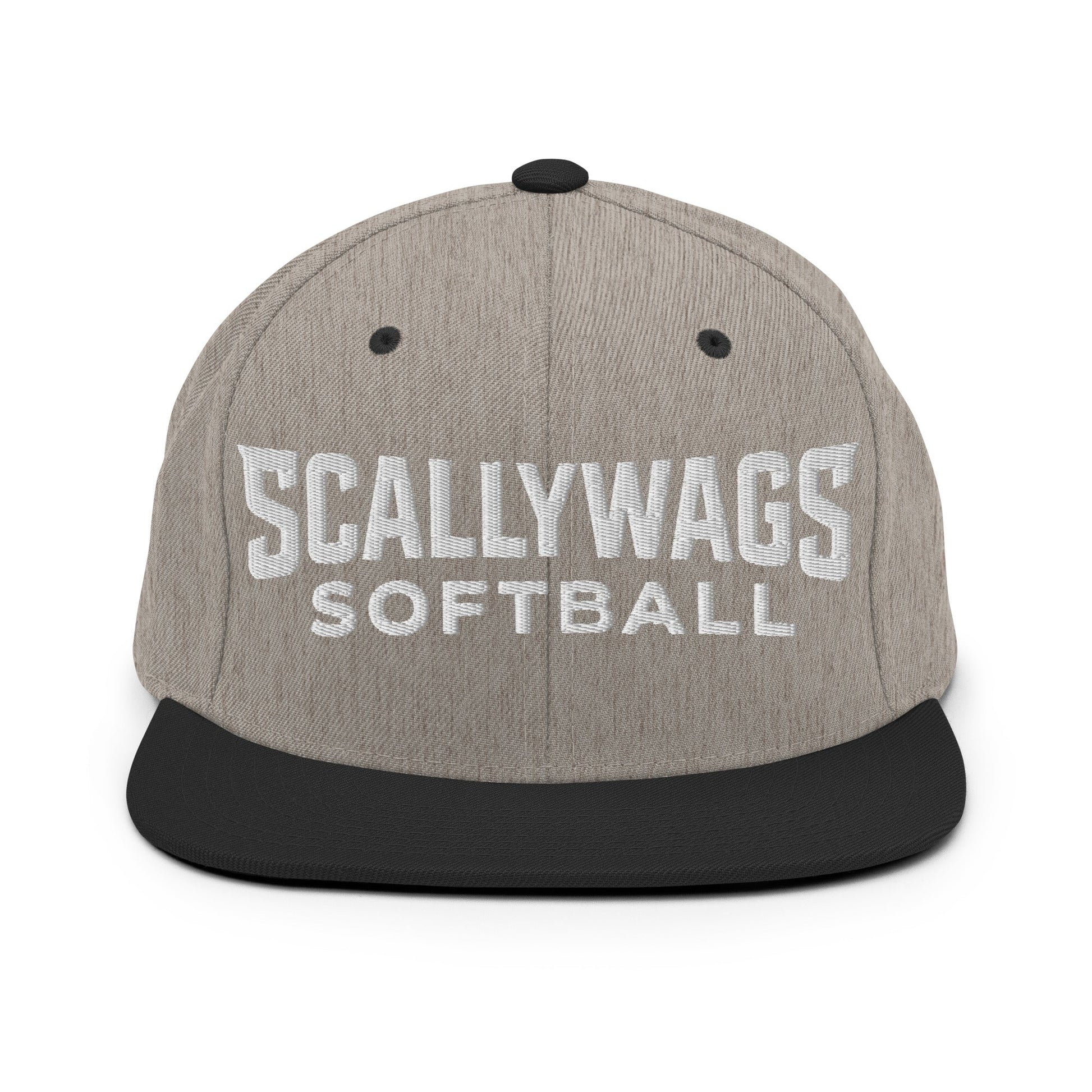 Snapback Hat | Scallywags Softball | Modern Script Logo