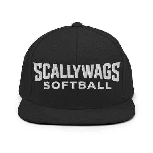 Snapback Hat | Scallywags Softball | Modern Script Logo