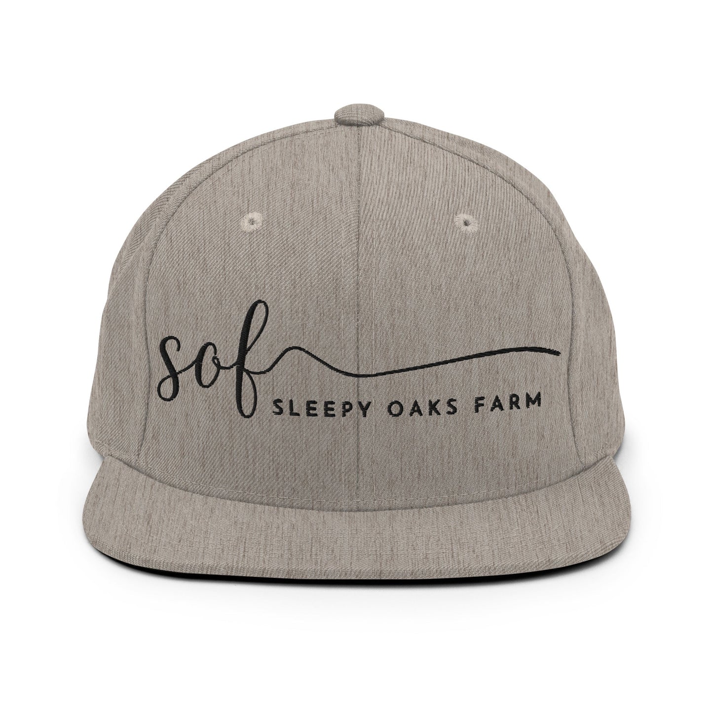 Snapback Hat | Sleepy Oaks Farm | Script Logo