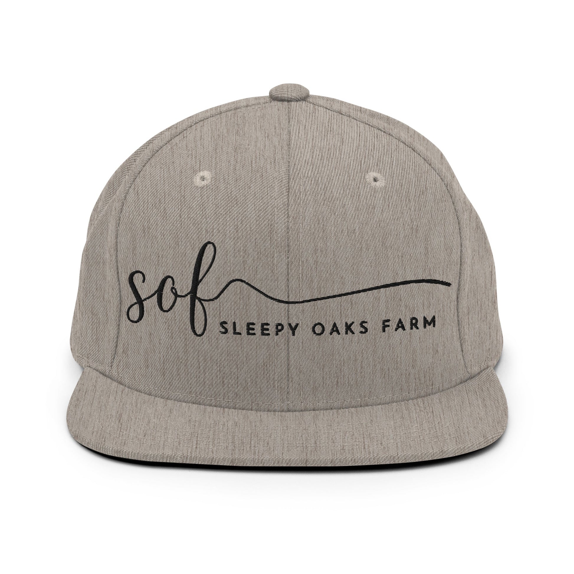 Snapback Hat | Sleepy Oaks Farm | Script Logo