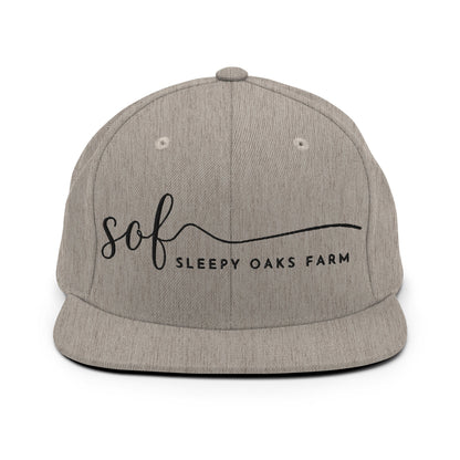 Snapback Hat | Sleepy Oaks Farm | Script Logo