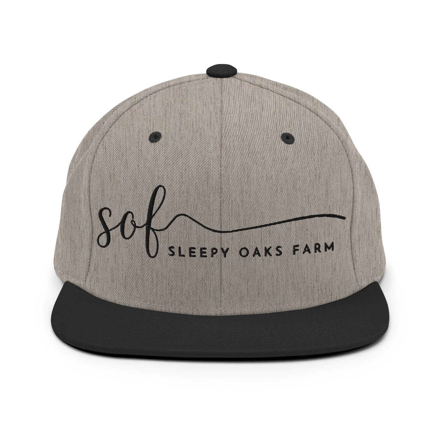 Snapback Hat | Sleepy Oaks Farm | Script Logo