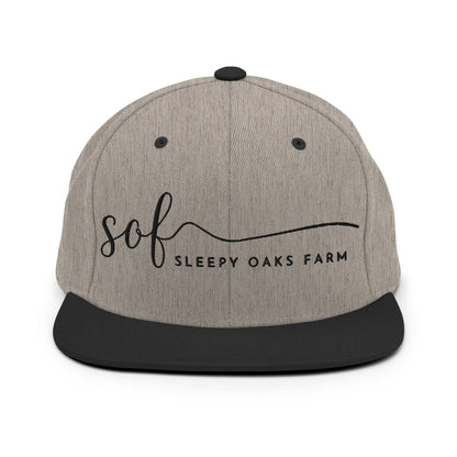 Snapback Hat | Sleepy Oaks Farm | Script Logo