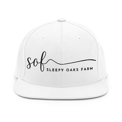 Snapback Hat | Sleepy Oaks Farm | Script Logo