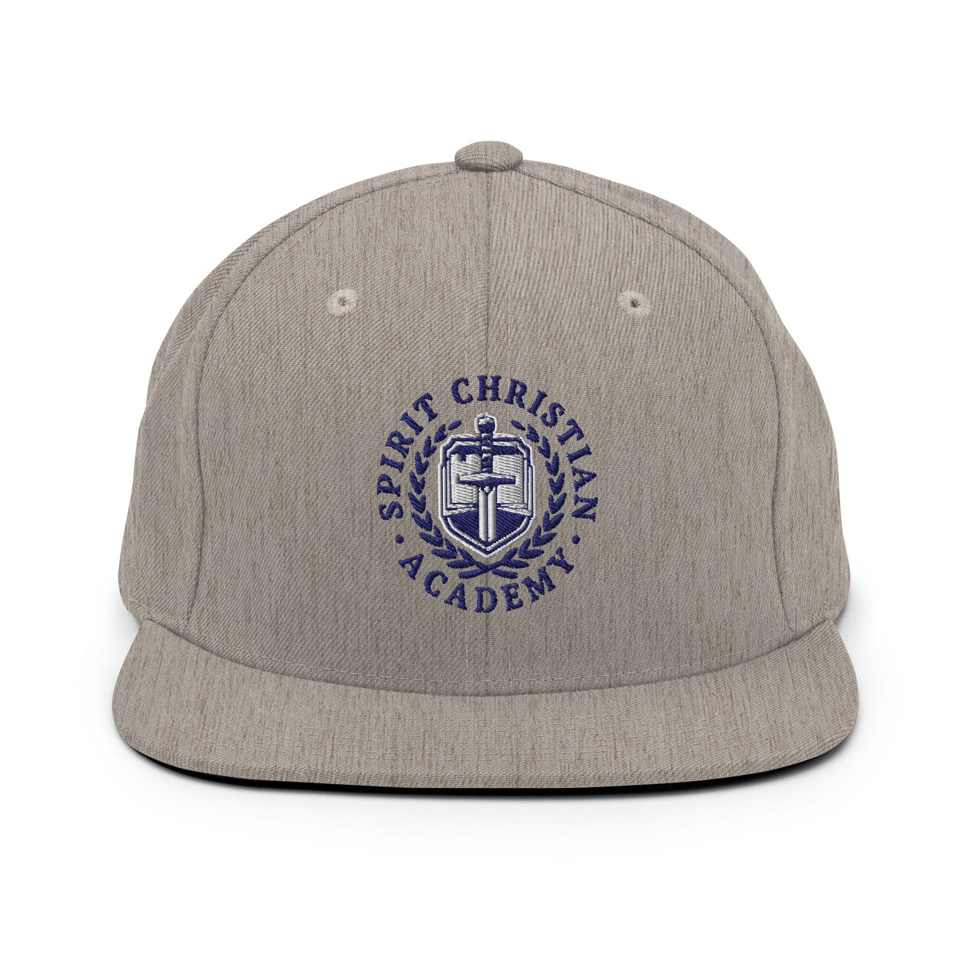 Snapback Hat | Spirit Christian Academy | Navy Script Logo